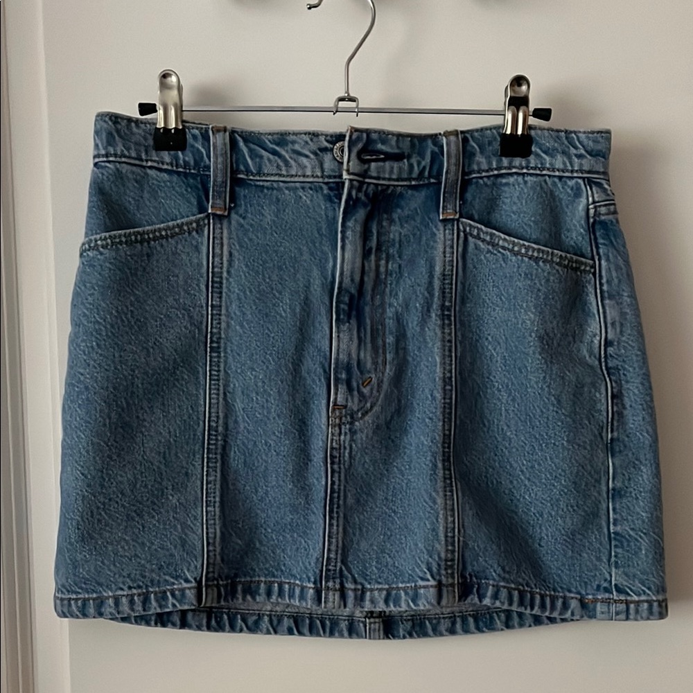 Abercrombie & Fitch Blue Mini Pencil Skirt Casual